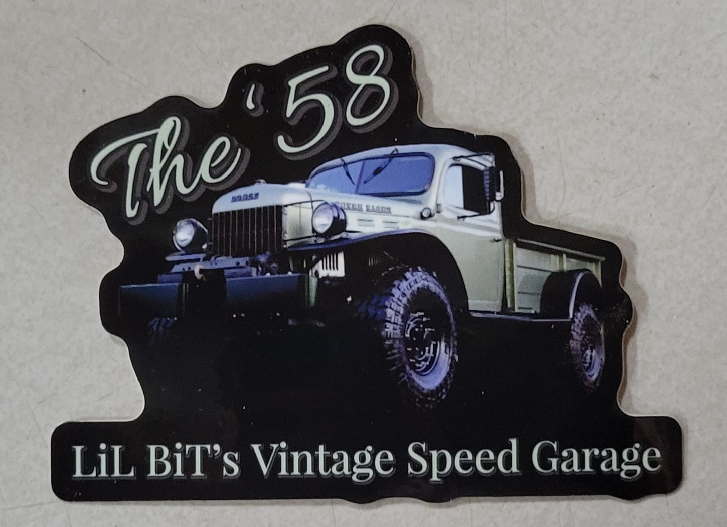 Dodge power wagon sticker "The'58"