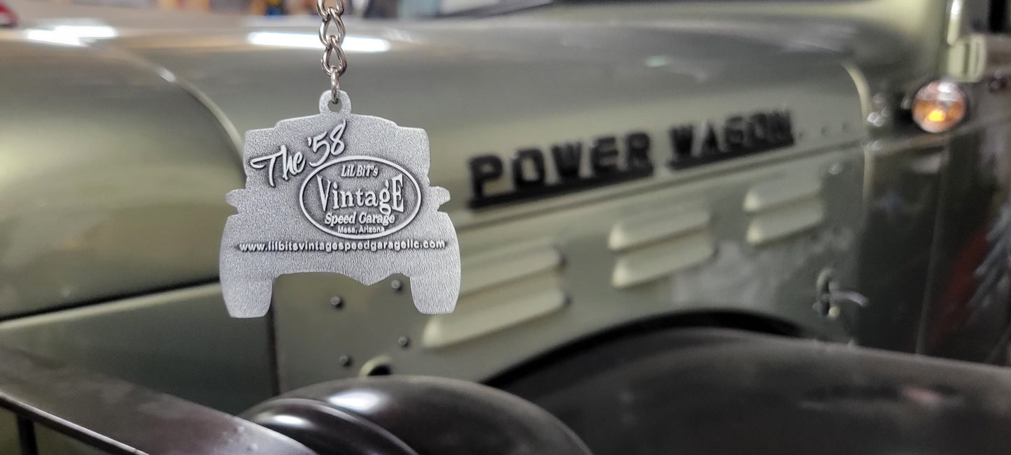 Dodge power wagon Keychain "The '58"